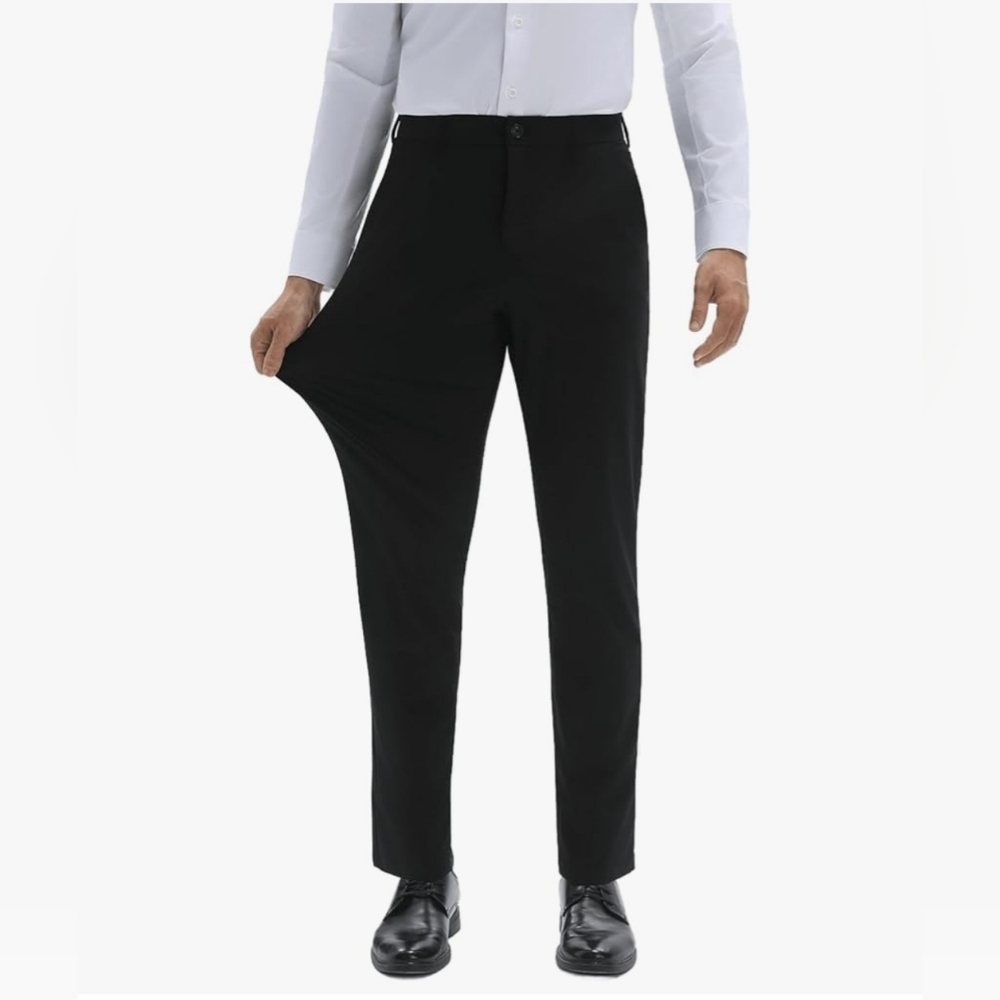 Men's Navy Stretch Golf Dress Pants 32 X30